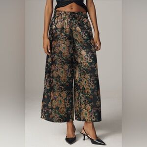 ✨ Anthropologie Somerset Pants: Cropped Jacquard Edition Sz L